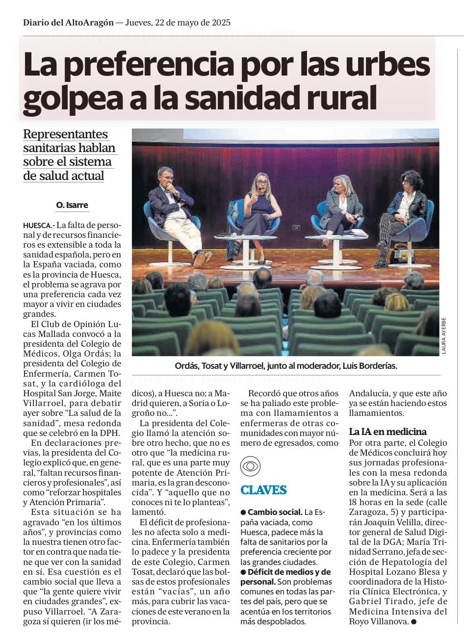 Altoaragón Sanidad 22 mayo 2025