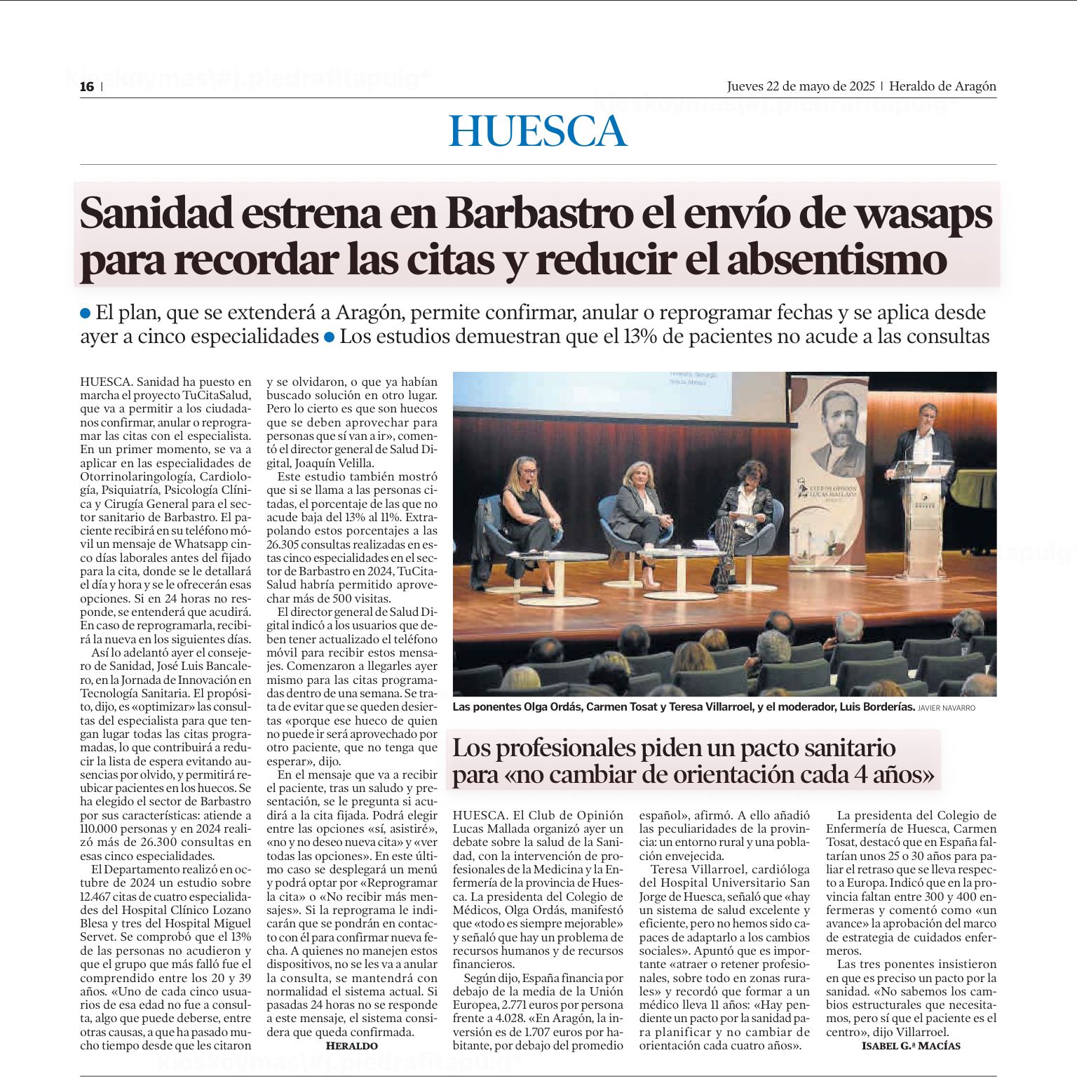 Heraldo Sanidad 22 mayo 2025